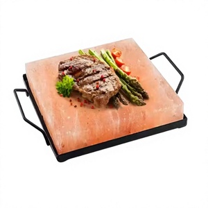 100% Selling Natural <b>Pink</b> Himalaya Salt Cooking Slab Carved Technique Kitchen Use with OEM Private Label Salt Rock Handicraft - Product Image 1