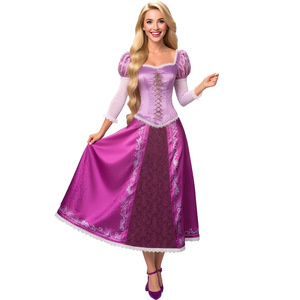 Costume de Cosplay Conte Enchanté, Robe de Princesse Raiponce à Cheveux Longs, Tenue de Couple Prince Flynn, Ensemble Femme pour Spectacle d'Halloween - Product Image 3