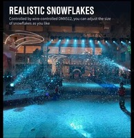 Machine à neige réaliste Yelang 1500W pour fêtes, avec télécommande sans fil, effet de neige, DJ, ambiance festive, mariage, machine à créer une atmosphère de rêve