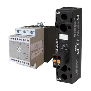 Contacteur SSR DRH3P60A20 de qualité garantie, 3 phases, montage DIN, 600 VAC, spécialement conçu pour les relais de contacteurs - Product Image 1