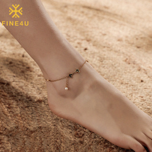 Pulsera <span class=keywords><strong>tobillera</strong></span> con colgante De mariposa para mujer, brazalete De tobillo, joyería para el <span class=keywords><strong>pie</strong></span> - Product Image 2