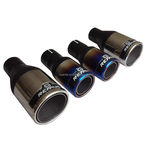 Pour Akrapovic <span class=keywords><strong>REMUS</strong></span> Racing 304SS tuyau d'échappement en Fiber de carbone pour VW BMW Benz Audi système d'échappement en acier inoxydable silencieux avec embouts - Product Image 6