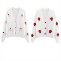 Pull pour femme 100% tricoté, coupe classique, boutonnage intégral sur le devant, broderie de logo personnalisée, faible MOQ, OEM ODM, respirant, anti-boulochage