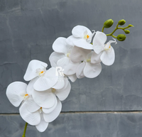 Fleurs artificielles Phalaenopsis M-38 pour le réveillon du Nouvel An, simulation de mariage, orchidée artificielle pour la décoration de la maison, des mariages et des fêtes