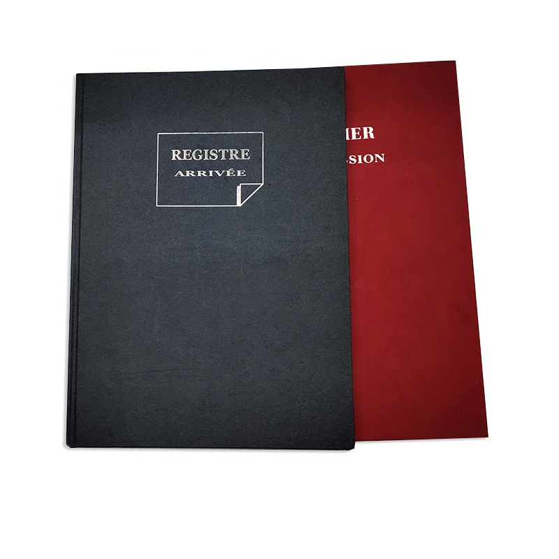 成約済み、本（2冊分） Thick Notebooks - 20x30cm Registre 400 Pages Black Register Book