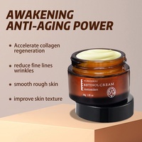 Crème Visage Anti-Âge Soin de la Peau Éclaircissante et Illuminatrice au Rétinol et Acide Hyaluronique