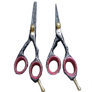 Ensemble de ciseaux de toilettage pour chiens en acier inoxydable écologique dès que possible Ciseaux amincissants courbés en or rose Soins personnels de beauté - Product Image 1