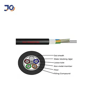 GYFTY kabel serat optik inti 48 96 tabung longgar untai non-metalik luar ruangan