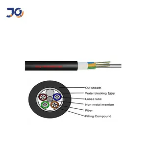 GYFTY Tubo suelto trenzado no metálico para exteriores 48 Cable de fibra óptica de 96 núcleos