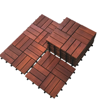 Dalles de terrasse en composite bois-plastique emboîtables, carrées, lisses, antidérapantes, écologiques, imperméables, modernes, à clipser, pour extérieur et jardin