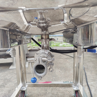 Réservoir de mélange mobile 200L Mélangeur en acier inoxydable Réservoir de mélange en gros de cheveux pour l'industrie de la santé