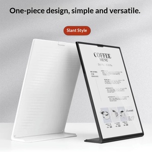 Expositor <span class=keywords><strong>de</strong></span> Mesa Anticaída para Publicidad en Cafeterías y Tiendas <span class=keywords><strong>de</strong></span> Té, Soporte para Póster A4, Soporte para <span class=keywords><strong>Menú</strong></span> <span class=keywords><strong>de</strong></span> <span class=keywords><strong>Bebidas</strong></span> A5, Tarjetero <span class=keywords><strong>de</strong></span> Plástico A6 - Product Image 4
