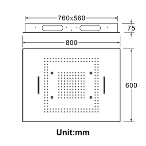 HIDEEP Bathroom Rainfall <strong>Shower</strong> Panel Remote Control LED <strong>Lights</strong> 304 SUS Top Showerhead Embedded Ceiling Mounted <strong>Shower</strong> Head - Product Image 5
