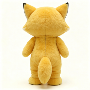 Mochila de Peluche de Zorro Amarillo Personalizada, Diseño de Ojos Grandes, Relleno de Algodón PP, Unisex, Talla 51cm-99cm - Product Image 5