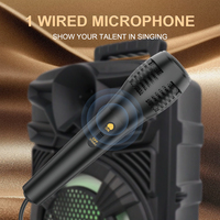 Enceinte portable Bluetooth ZQS805 avec subwoofer, support TF/USB, lumière RGB, son stéréo Hi-Fi, basses puissantes, enceinte extérieure BT