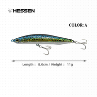 Nouvelle leurre de pêche artificielle OEM 9g 12g 17g, type crayon coulant, pour lancer longue distance, bâtonnet flottant, wobbler, leurre dur