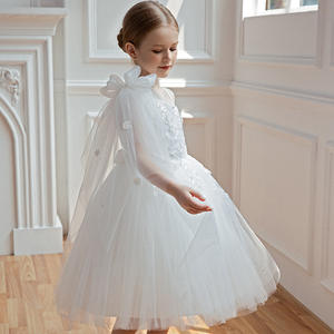 Chica Puffy Tul Falda <span class=keywords><strong>Piano</strong></span> Vestido Anfitrión Violín Traje Flor Pequeño Vestido de Novia Princesa - Product Image 2