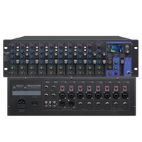 Support de mélangeur de console de musique en métal professionnel à 12 canaux Compatibilité 110-250V Dimensions 31.5x22.5x5.5cm pour la performance sur scène