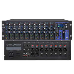 Mixer Console Musicale Professionale a 12 Canali in Metallo, Compatibilità 110-250V, Dimensioni 31.5x22.5x5.5cm per Performance sul Palco - Product Image 6