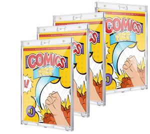 מחזיק ספר קומיקס סיטונאי עם לוחות שקיות resealealable גודל מותאם אישית uv הגנה במקרה אקרילי ברור - Product Image 6
