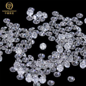 Toptan en iyi fiyat 1ct bir çanta beyaz Moissanite gevşek taşlar yuvarlak parlak kesim Mossanite elmas küpe yüzük yapımı için - Product Image 1