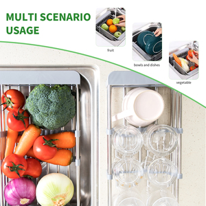 Vaporera <span class=keywords><strong>de</strong></span> Verduras <span class=keywords><strong>de</strong></span> Acero Inoxidable, Vaporera Plegable Retráctil, Utensilio <span class=keywords><strong>de</strong></span> Cocina, Cesta para Cocinar al Vapor, Vaporera para Dumplings - Product Image 4