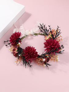 <span class=keywords><strong>Couronne</strong></span> <span class=keywords><strong>de</strong></span> <span class=keywords><strong>fleurs</strong></span> <span class=keywords><strong>de</strong></span> cadre <span class=keywords><strong>de</strong></span> <span class=keywords><strong>couronne</strong></span> <span class=keywords><strong>de</strong></span> <span class=keywords><strong>fil</strong></span> fait à la main pour les accessoires <span class=keywords><strong>de</strong></span> cheveux <span class=keywords><strong>de</strong></span> mariée rouge d'enfants - Product Image 3