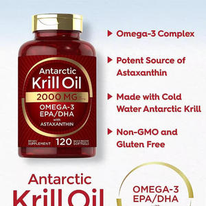 Olio di Krill Antartico Omega-3 con Astaxantina, 120 Capsule, Assorbimento Rapido, Integratore per Bellezza, Supporto per Cervello, Occhi e Capelli - Product Image 2