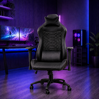 Chaise de jeu pour PC gamer, réglable, ergonomique, avec dossier haut et accoudoirs confortables, mobilier pour salle de jeux