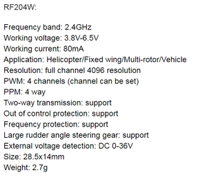<span class=keywords><strong>Wfly</strong></span> ban đầu rf201s rf204w rf206s rf207s rf209s 2.4GHz Receiver thụ thể et07 et12 4679ch S. bus ppm PWM RC phát thanh - Product Image 5