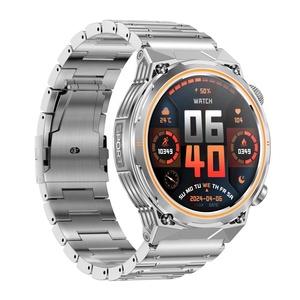 AK81 Smartwatch 2025 BT Calling Flashlight Steel Band 1.46" HD Screen Health Tracking 400mAH Long Battery Sports Watch for Men - Product Image 2
