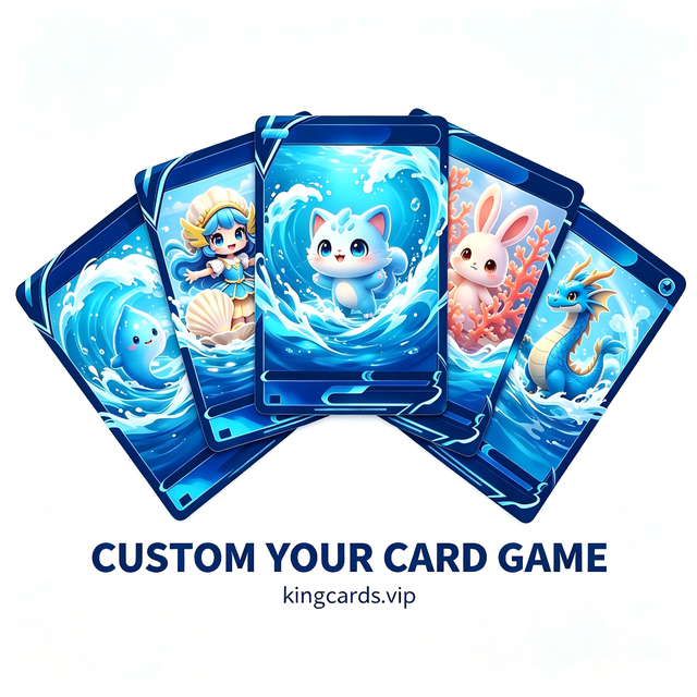 Custom Holographic Trading Card Game Cards Gloss Laminate for Collectible Deck Set