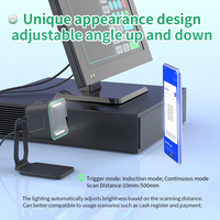 Lecteur de codes-barres 2D de bureau Xincode, filaire USB, lecteur de codes QR, lecture de codes de prix pour supermarché, magasin, scanners de point de vente GT-8900A