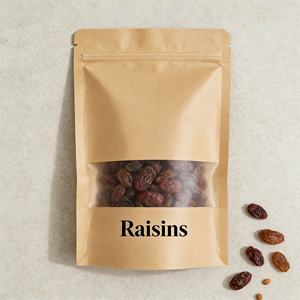 Bolsas de Papel Kraft Clásicas con Cierre Zip y Base para Alimentos |   Empaquetado Ecológico Personalizado con Cierre Hermético para Snacks y Más - Product Image 1