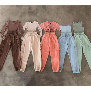 Pantalones <span class=keywords><strong>Cargo</strong></span> Unisex de Alta Calidad al por Mayor, Pantalones Deportivos Casuales para <span class=keywords><strong>Mujer</strong></span>, Pantalones <span class=keywords><strong>Jogger</strong></span> para Hacer Ejercicio - Product Image 3