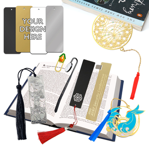 Marcadores de Libros Promocionales Personalizados, Mini Marcadores de Metal en Forma Ovalada, Chapados en Oro, Oro Rosa y Plata, de Latón y Acero Inoxidable - Product Image 6
