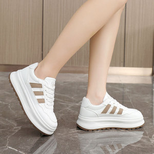 ZY1812 nuova versione coreana traspirante in Mesh Board Chunky <span class=keywords><strong>Sneakers</strong></span> comode scarpe <span class=keywords><strong>bianche</strong></span> da passeggio per <span class=keywords><strong>donna</strong></span> - Product Image 4