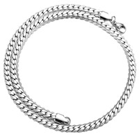 Chaîne NK en acier titane crypté tendance, design cubain classique, ornement de mode polyvalent pour hommes et femmes