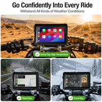 Bestsonic 7" Motorcycle CarPlay compatible avec BMW Wonder Wheel, lecture des données originales, Plug-and-Play, 1200 nits, prise en charge des caméras avant et arrière