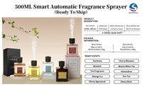 Diffuseurs d'arômes 500ML, diffuseur de parfum d'intérieur sans flamme, spray aromatique pour hôtel, parfum longue durée