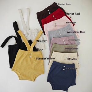 Nouveau Pantalon de Musculation Confortable en Coton Modal Lanjing pour Enfants, Style Nordique avec Bretelles, Collection Printemps-Été, Vente en Gros - Product Image 1