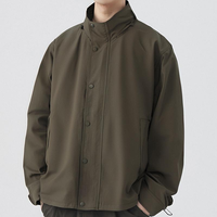 Veste coupe-vent en nylon pour homme grande taille, logo personnalisé, imperméable, coupe-vent, avec capuche, fermeture éclair, teinte unie, vente en gros