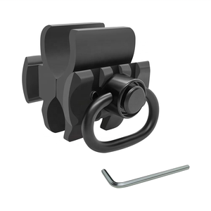 Abrazadera <span class=keywords><strong>de</strong></span> cañón 12G con soporte <span class=keywords><strong>de</strong></span> linterna <span class=keywords><strong>de</strong></span> 3 ranuras y montura QD <span class=keywords><strong>de</strong></span> 1.25 pulgadas para correa, accesorios <span class=keywords><strong>de</strong></span> caza <span class=keywords><strong>de</strong></span> aleación <span class=keywords><strong>de</strong></span> aluminio <span class=keywords><strong>de</strong></span> 2x2x2 pulgadas - Product Image 1