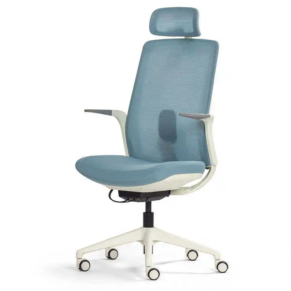 Стул босс с высокой спинкой, роскошный поворотный эргономичный офисный стул, регулируемый подголовник, удобный полиуретановый металлический пенный современный дизайн