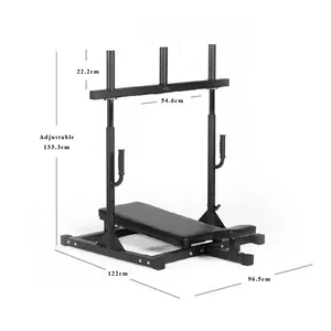 מפעל סיטונאי זול Custom כבד החובה כושר חדר כושר גוץ ציוד 90 תואר אנכי רגל עיתונות לאימון שרירים