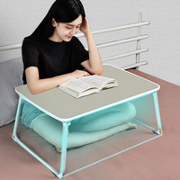 Tablette d'ordinateur portable pliable en cuir, plateau de lit pour ordinateur portable SAIJI, table d'ordinateur portable portable, plateau de lit pour bureau à domicile