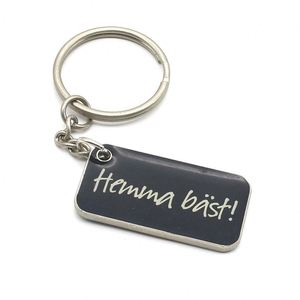 Customizable Keychain Shiny Silver Color Keyring Custom Logo Cutout Metal Iron Opp Bag Custom Design Customer Size,custom Size - Product Image 3
