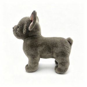 Peluche réaliste de bouledogue français sur mesure, haute qualité, gris, jouet en peluche pour chiot, vente en gros, cadeau - Product Image 4