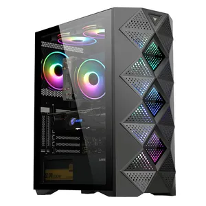 SAMA ARGB tempered glass pc case gaming in stock desktop computer cabinet atx case