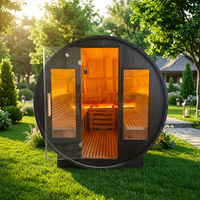 Ruang Sauna Rumah Tangga yang Dapat Disesuaikan Berbagai Pilihan Dimensi Sauna Kering Kayu Solid untuk Kamar Mandi Villa
